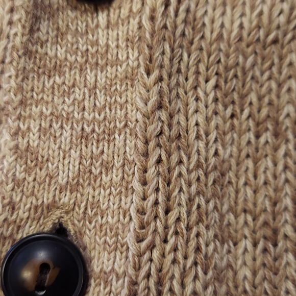 Ralph Lauren Chaps Mens 1/4 Button Sweater Brown Size L NWOT - Picture 4 of 10